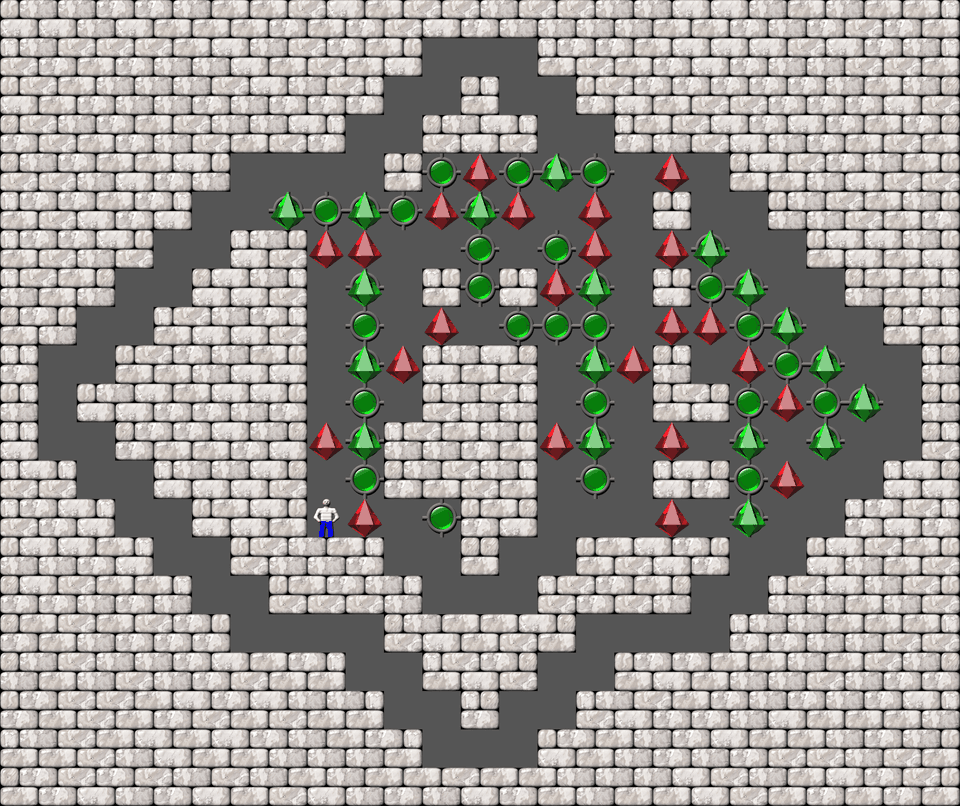 Sokoban Grig Challenge Variation level 27